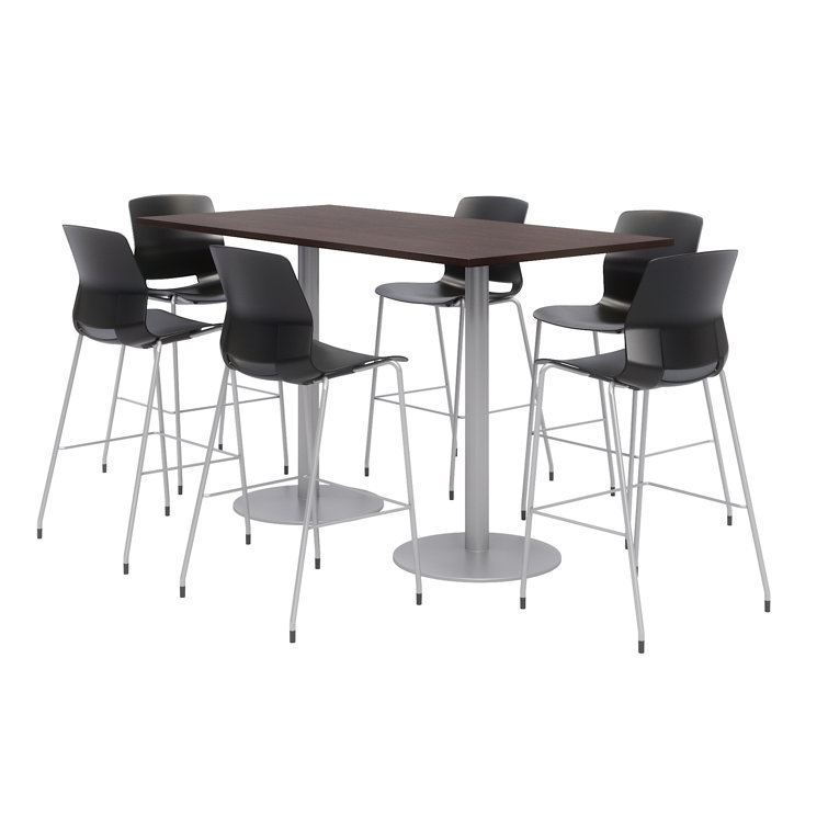 72" L Rectangular Breakroom Table and Chair Set