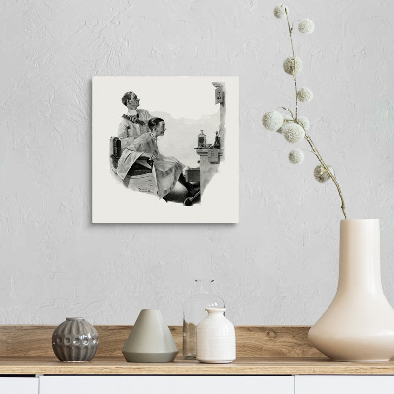 Art mural sur toile Norman Rockwell, H 12 po x l 12 po x P 1,25 po, Toile tendue