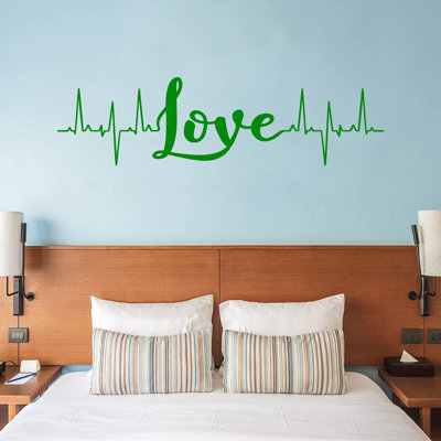 Adhésif décoratif «Love Heartbeat»