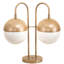 Bola Deux 21" Gold Arched Table Lamp