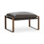 Morgan Top Grain Leather Ottoman-974899792