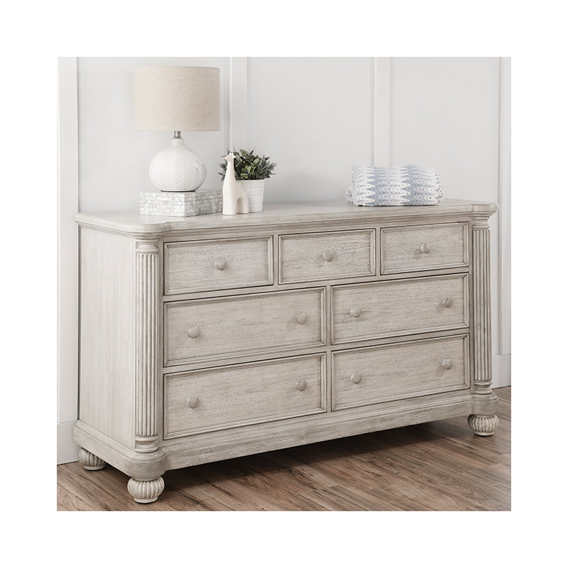 Brister 7 Drawer Dresser, White