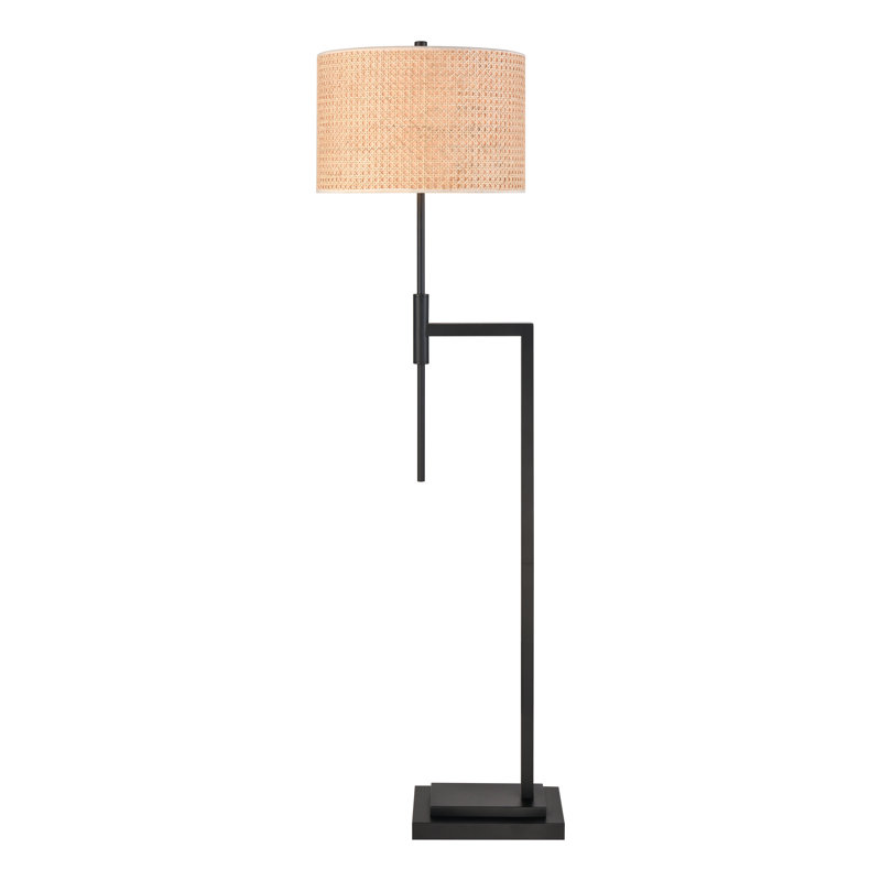Lampe sur pied 62,5 po de hauteur 1 lumière Baitz - noir mat
