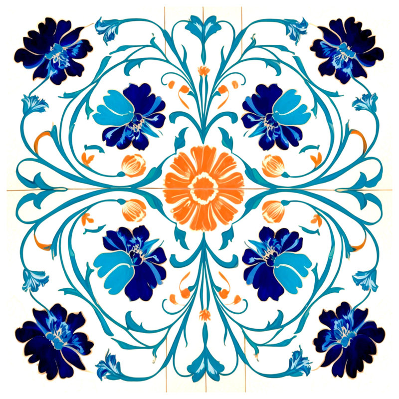 Housses de couette à motif floral, Lit simple