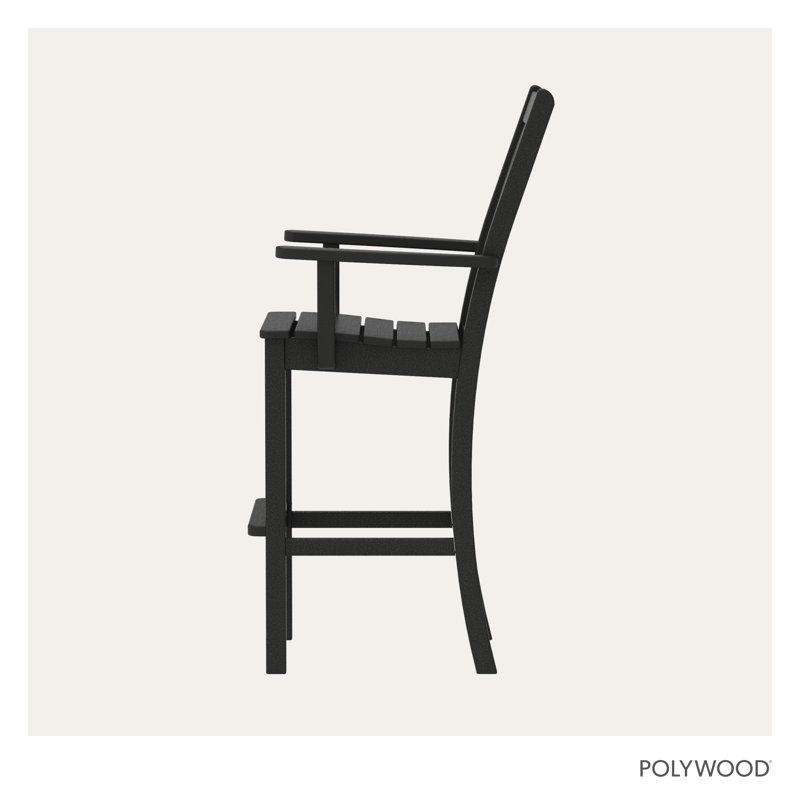 Chaise de bar POLYWOOD Vineyard, Noir