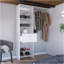 150 système de garde-robe britannique, chambre à coucher, blanc