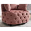 Fauteuil d'appoint en velours rose pour le salon, style américain en velours, zone en mousse-553058406