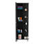 Armoire de coin, cinq tablettes ouvertes, une porte-468387338