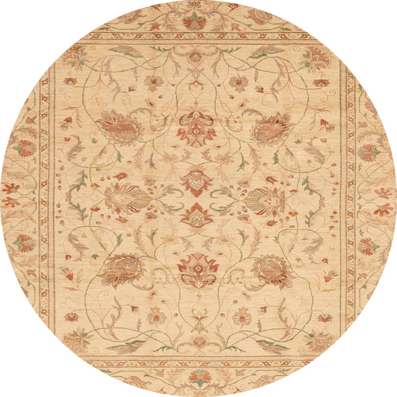 Oriental Indoor Rug, Round 4'