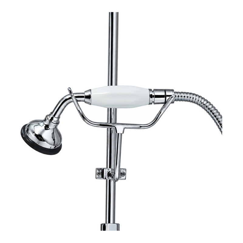 Handheld Conversion Unit with Riser Bracket and Diverter Kit by Strom Living, Chrome