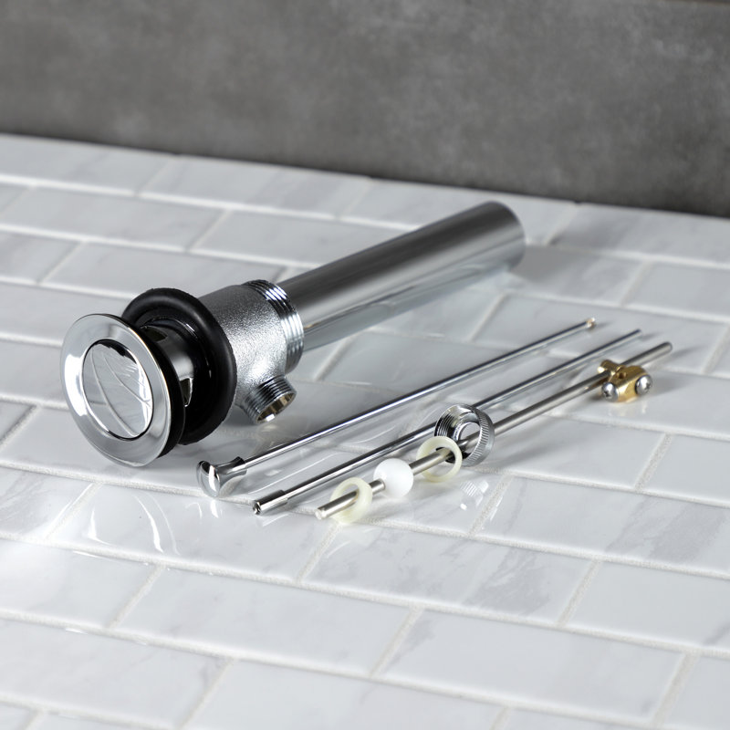 Kingston Brass Made To Match Brass Pop-Up Bathroom Sink Drain with Overflow, 22 Gauge, Polished Chrome