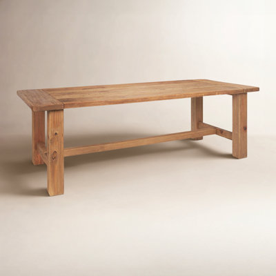 Nonnie Rectangular Natural Brown Wood Dining Table