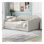 Lit de jour rembourré avec rangement inférieur, taille double, beige-949421830-949421828