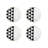 Carrara Piece Porcelain China Dinnerware Set - Service for 4
