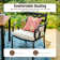 Alyah 6 - Person Metal Patio Dining Set with Rectangular Table , Cushions Included