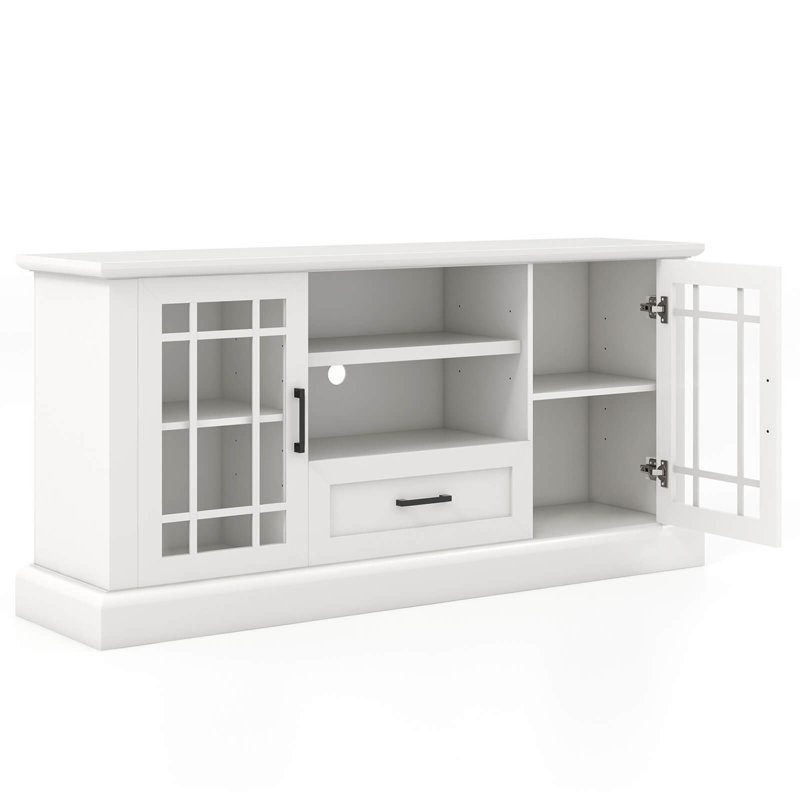 Annabellah Unfinished TV Stand for TVs up to 70", White