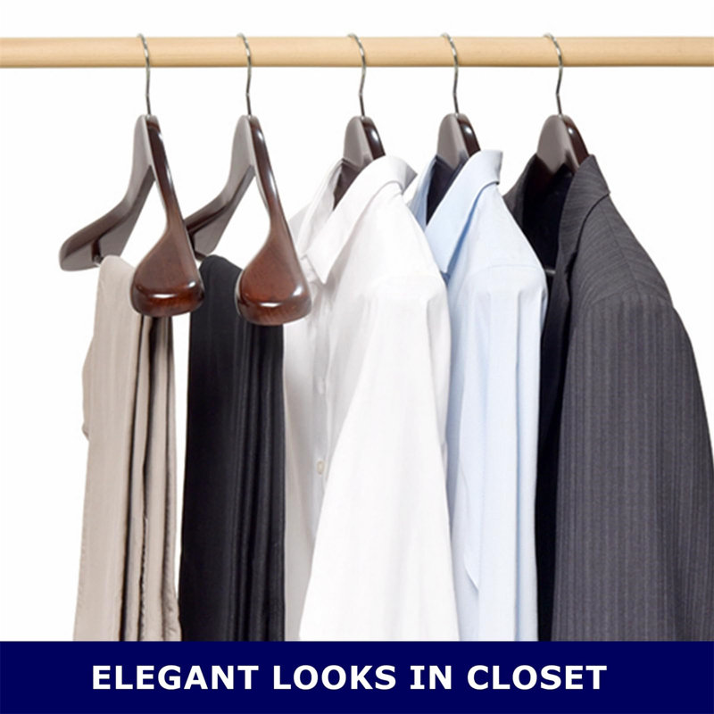 Oletha Wood Non-Slip Accessories Hanger