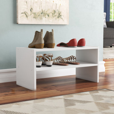 Stackers Freestanding 4 Pair Shoe Shelf Stackable Storage Unit