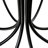 8-Light Dimmable 44"W Oversized Chandelier