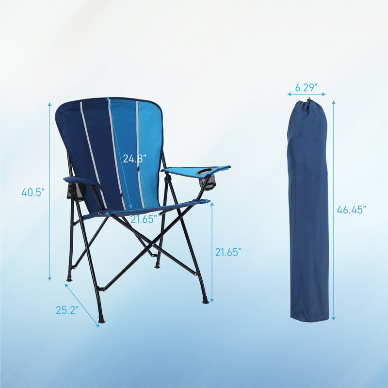 Thorup Breathable Mesh Folding Camping Chair with Cup Holder and Carry Bag