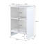 Compact Baby Changing Table with 2 Open Storage Shelves – White-1242363526