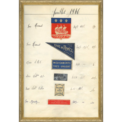 'Apothecary Labels' Framed Graphic Art Print