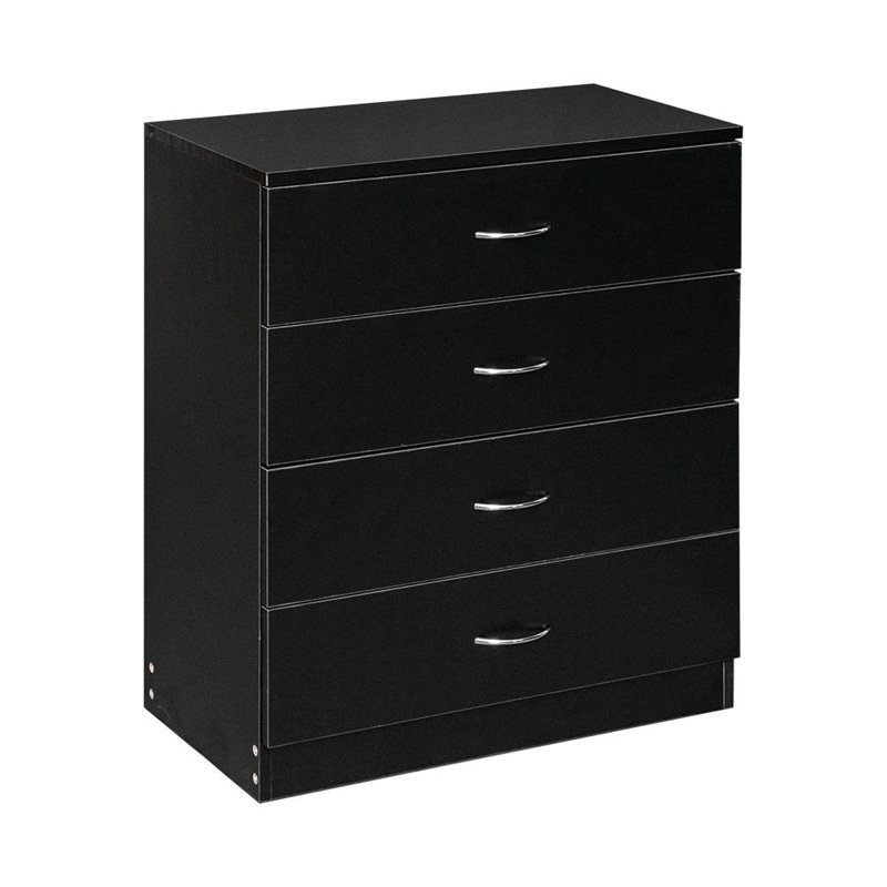 Brightyn 25.98'' W 4 - Drawer Dresser, Black