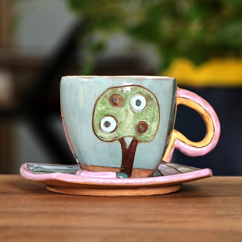 Rosalind Wheeler Handmade Urban Elixir Ceramic Cup And Saucer