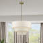 Lustre suspendu moyen en laiton antique 5 lumières Manorwood-123640697