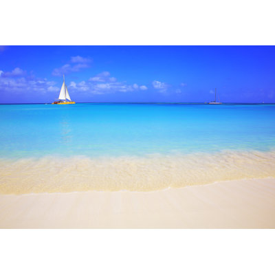 Tropical Beach by Agustavop - Wrapped Canvas Print