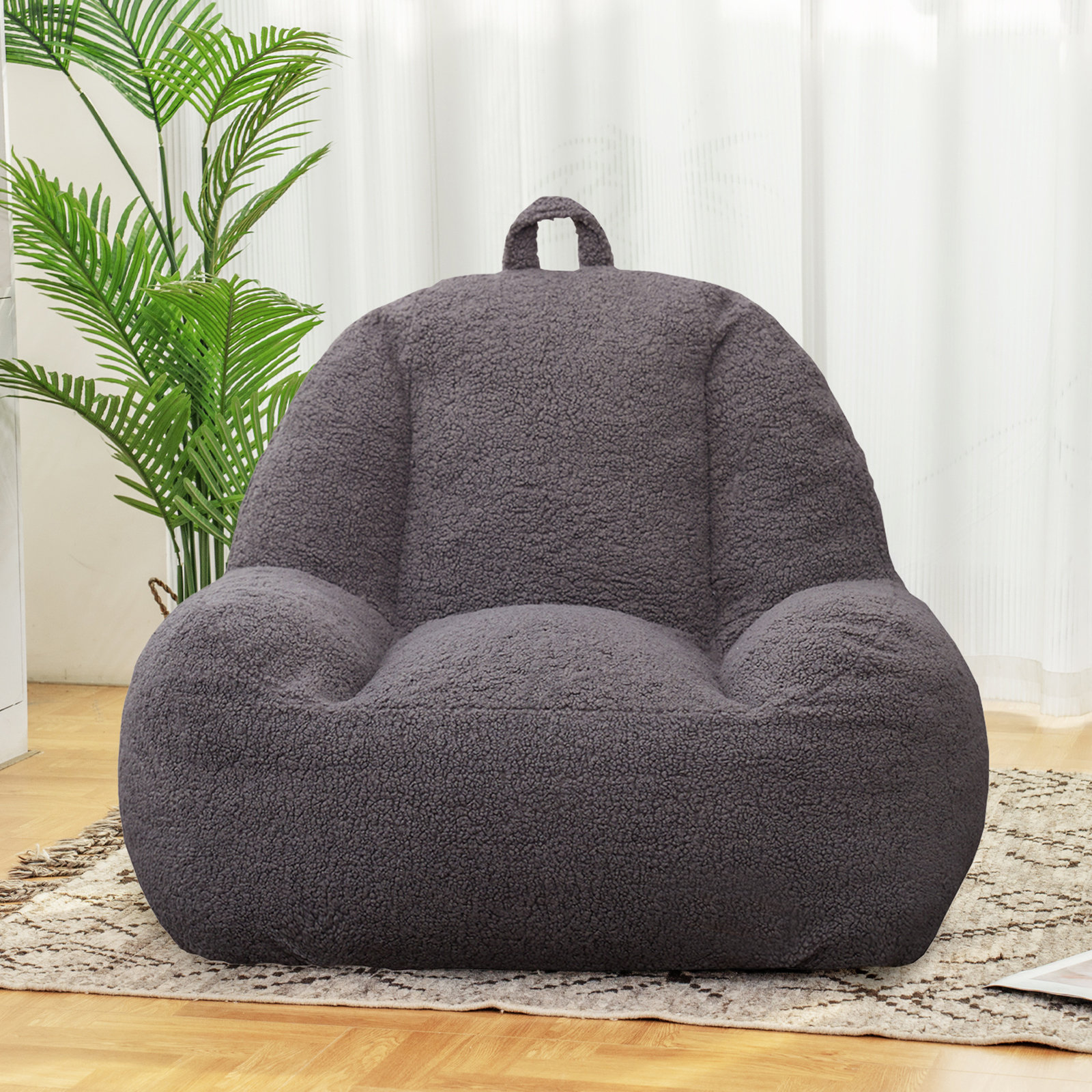 Isabelle & Max™ Standard Faux Fur Bean Bag Chair & Lounger & Reviews | Wayfair