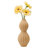  Londen 6.25" Ribbed White Ceramic Table Vase-346366650-400674911