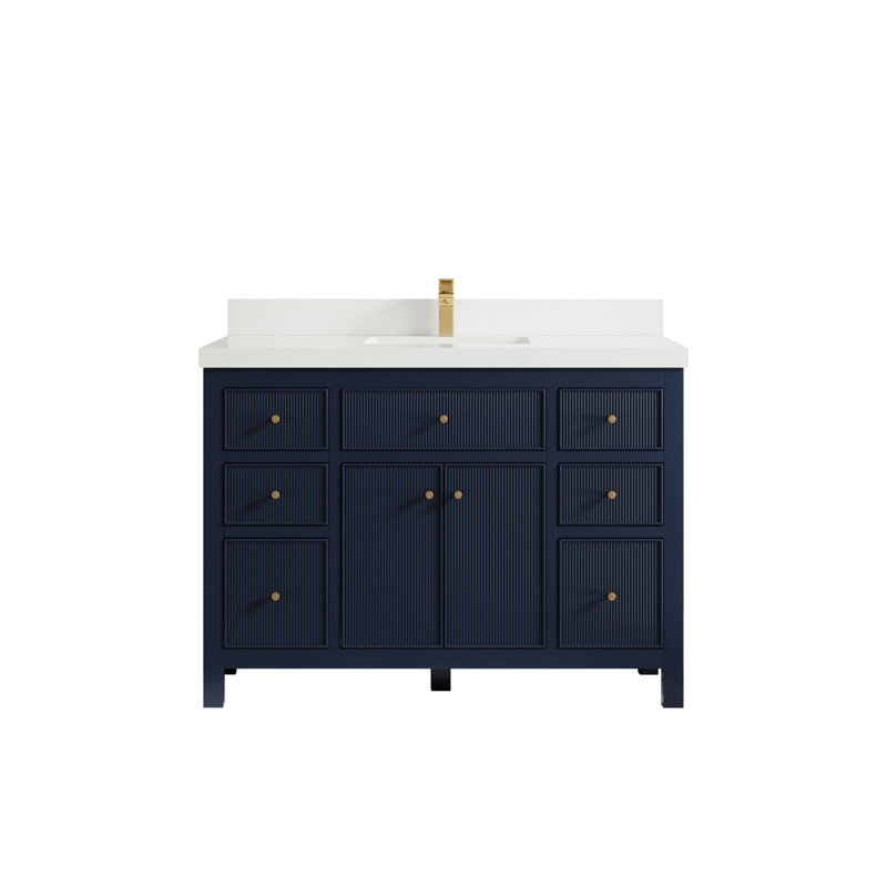 Ensemble de meuble-lavabo simple 48 po, Blanc