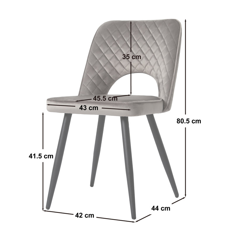 Asfand 4 - Person Dining Set, Grey