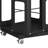 4-Tier All-Steel Rotating Bookshelf – 360° Wheels, Adjustable Shelf, Large Sturdy Spacious Book Rack ( Black )-120012930