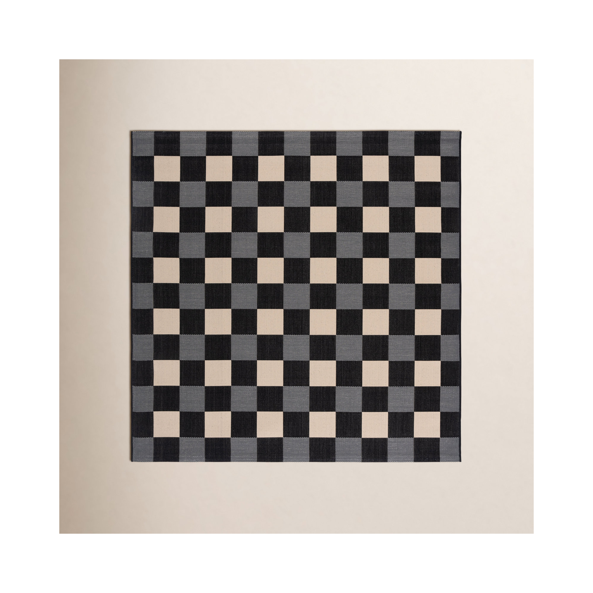 Mererid Geometric Indoor/Outdoor Area Rug, Square 6'7"