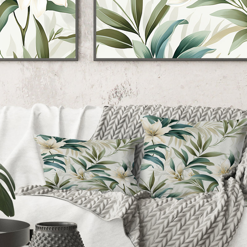 Coussin Serene Botanics, H 16 po x l 16 po