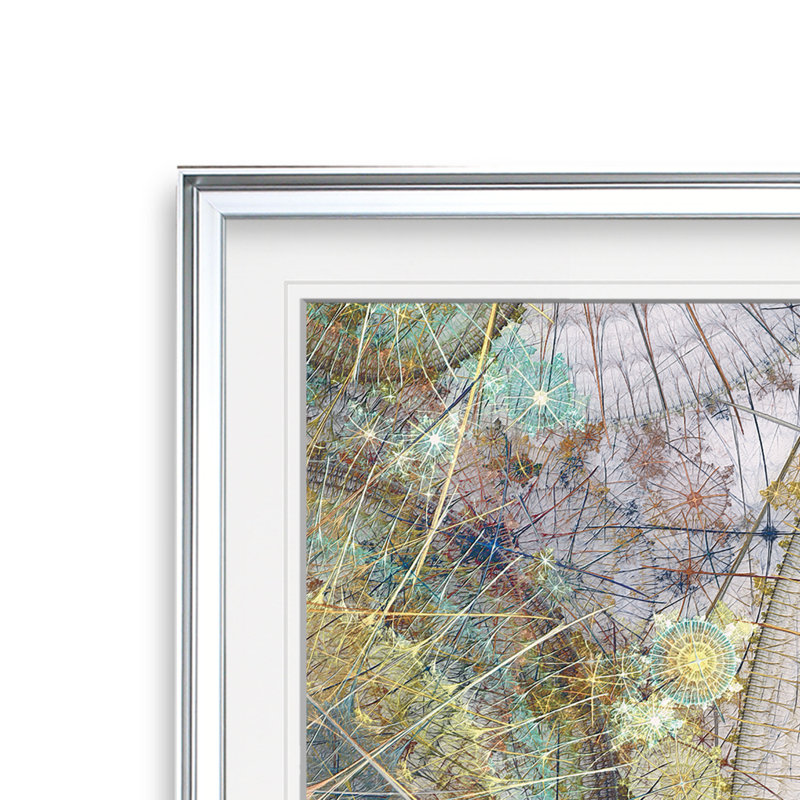 Horloge III - impression encadrée, H 28 po x l 28 po x P 2 po, Cadre argenté