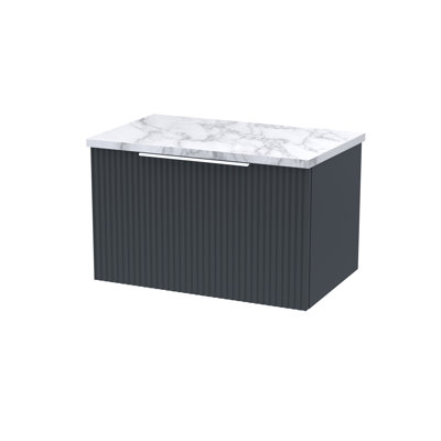 Fluted 60.5cm Single Bathroom Vanity Base Only