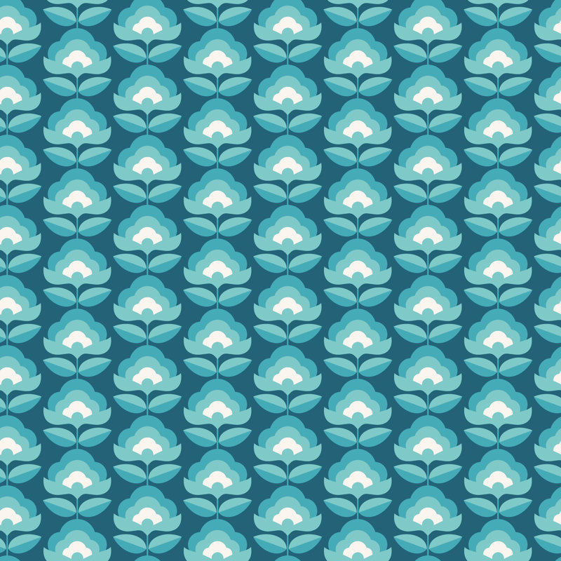 Arbania 10m x 50cm Matte Wallpaper Roll, Teal