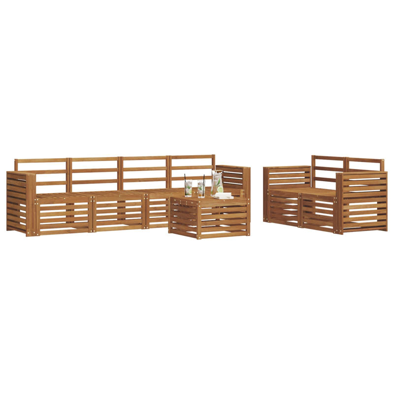  Sofa Sets Solid Acacia Wood
