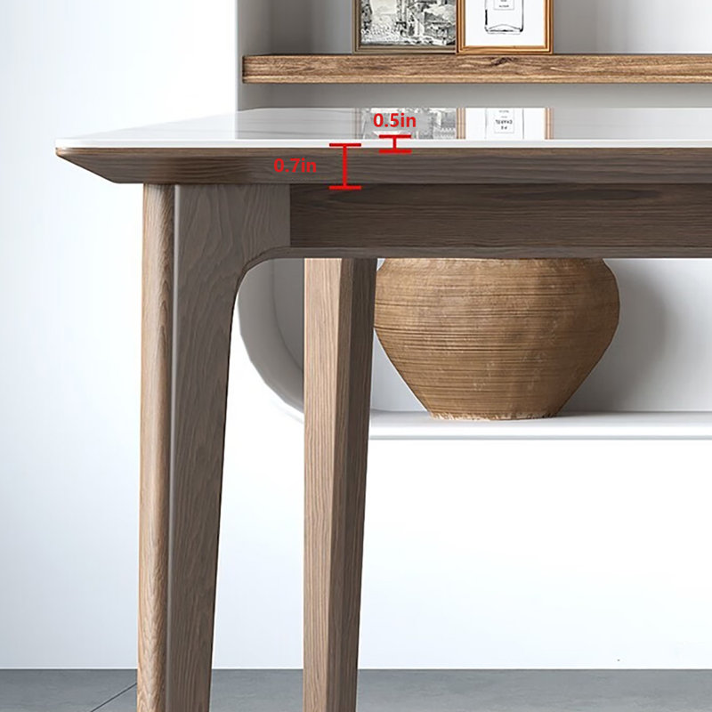 Table de salle à manger Luxury Rock Board, H 29,5 po x L 70,9 po x l 31,5 po