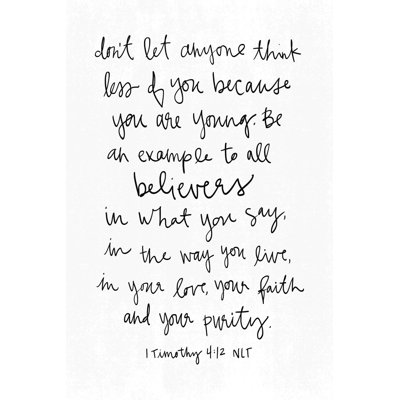 " Don't Let Anyone Think Less 2 "