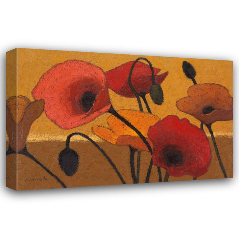 «Red Barrel Studio® Novak, Shirley Gallery, art sur toile tendue: Poppy Curry III, H 33 po x l 48 po