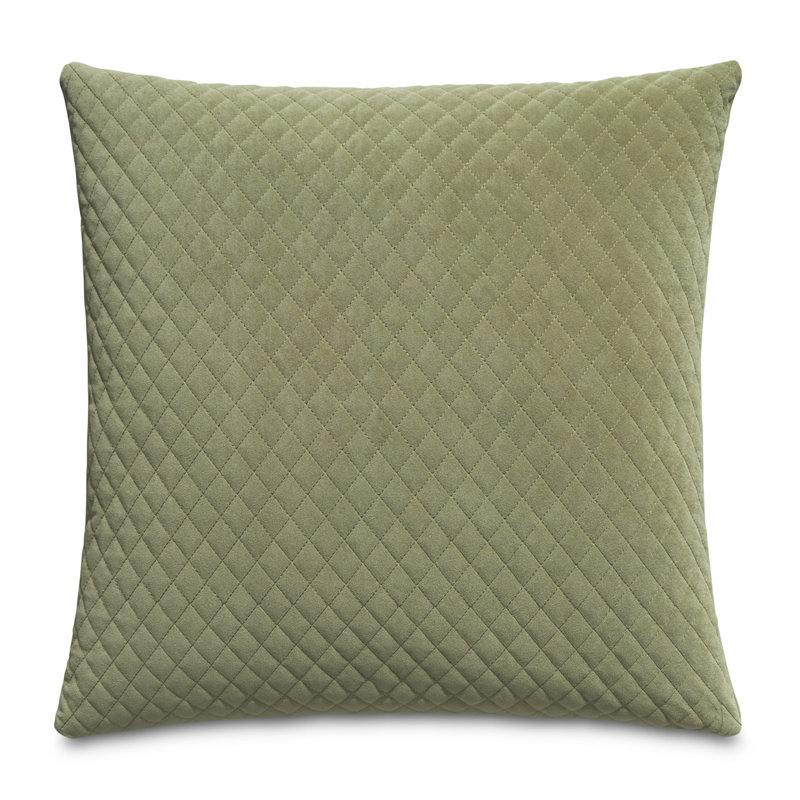 Gemma Velvet Square Pillow Cover & Insert, Terragon