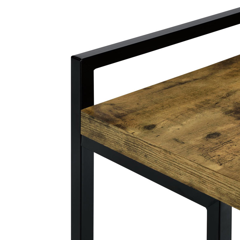Table à collation moderne de couleur muscade antique - s'adapte facilement à tout arrangement de sièges avec base en U coulissant facilement