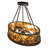 26" Long Pinecone Oblong Inverted Pendant