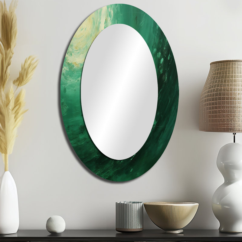 Jade Jupiter, planète dans l'espace II - notre miroir mural système solaire, miroir décoratif de l'espace, impression d'art en métal