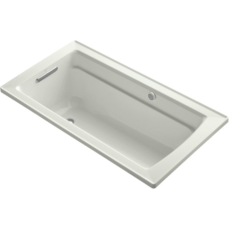 Archer 60-in X 32-in Drop-in Heated Bubblemassage Air Bath, Dune