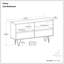 Bibliothèque basse Chase 30 "en bois d'acacia massif et métal avec tablettes ouvertes et structure en métal